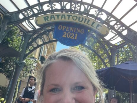 The author in front of the Remy ride