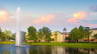 View of the water by Saratoga Springs resort.