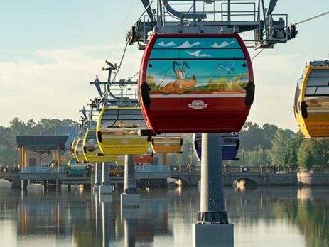 View of the Disney Skyliner