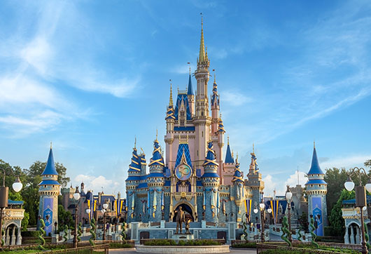 View of Cinderella Castle in Magic Kingdom at Walt Disney World