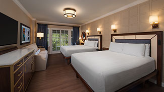 View of a bedroom at Disney's Yacht Club