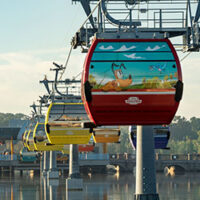 View of the Disney Skyliner