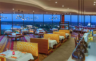 View of the Magic Kingdom from the California Grill dining room