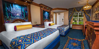 View of a specialty themed resort room