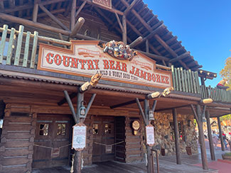 View of the entrance to Country Bear Jamboree