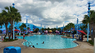 View of the Big Blue Pool at Disney's Art of Animation resort