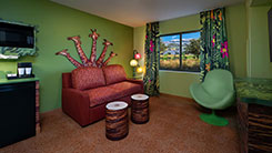 View of a Lion King room at Disney's Art of Animation resort