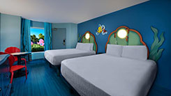 View of a Little Mermaid room at Disney's Art of Animation resort