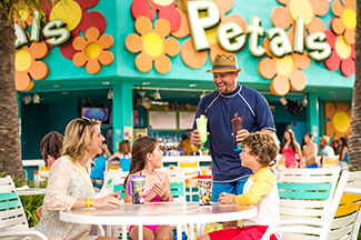 View of Petals Pool Bar at Disney's Pop Century resort
