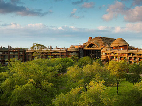 Aerial view of Disney's Animal Kingdom Lodge